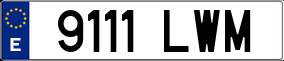 Truck License Plate